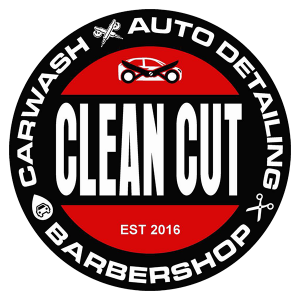 Clean Cut Carwash and Barbershop logo
