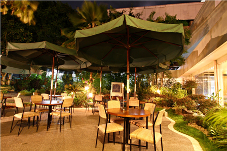Davao Hotel-Apo View Hotel garden at night